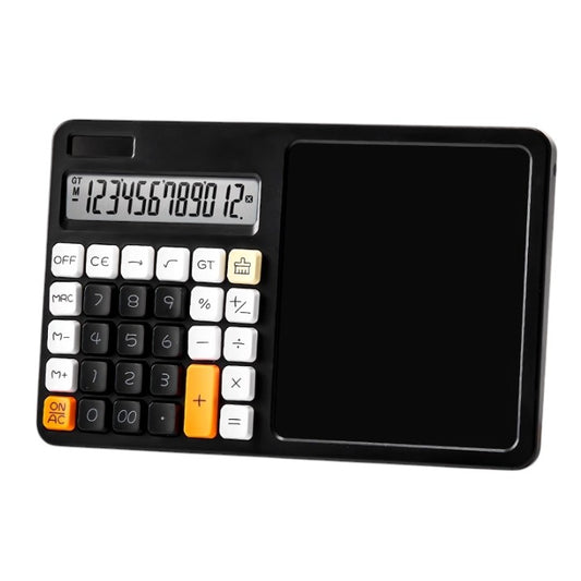 Solar - Powered Calculator with LCD Writing Tablet